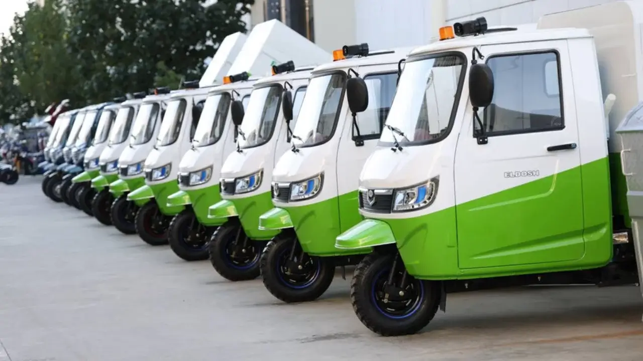 Modern motor scooters launched for waste collection in Samarkand