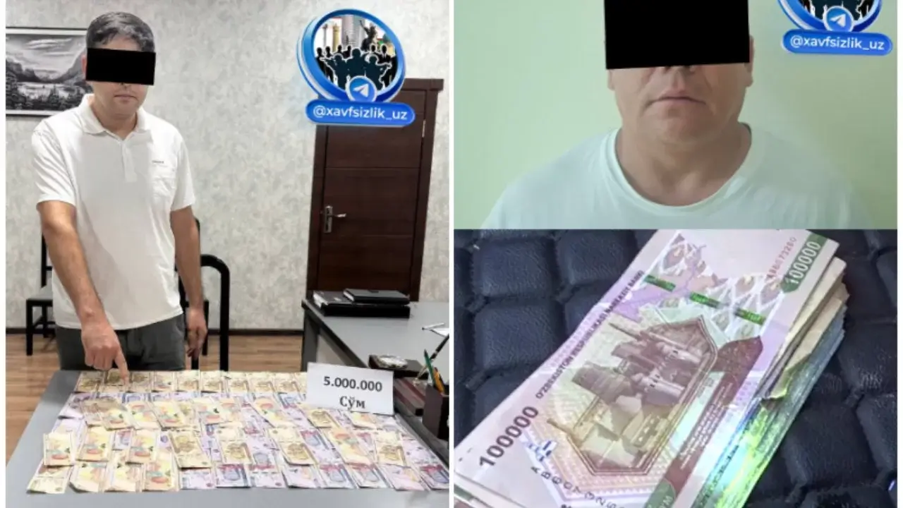 Сурхондарё ва Фарғона вилоятида масъул ходимлар пора билан ушланди