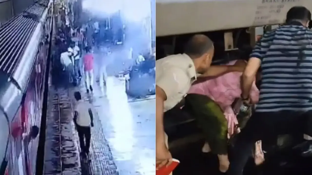 Hindistonda poyezd ostida qolishdan ajoyib qutqarilgan ayol