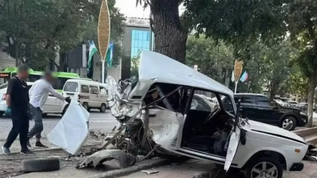 Taşkent'te 4 aracın karıştığı ciddi bir kaza meydana geldi