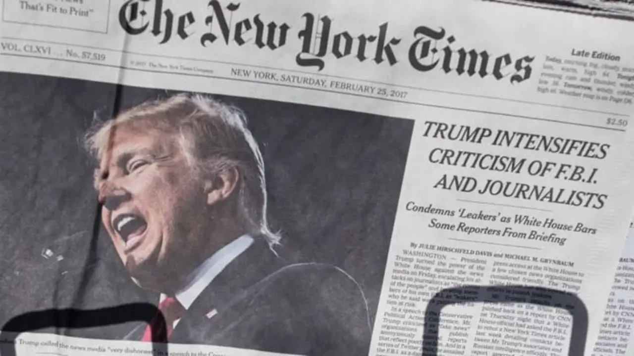Tramp 15 milliard dollar da’vo bilan The New York Times gazetasiga hujum qildi