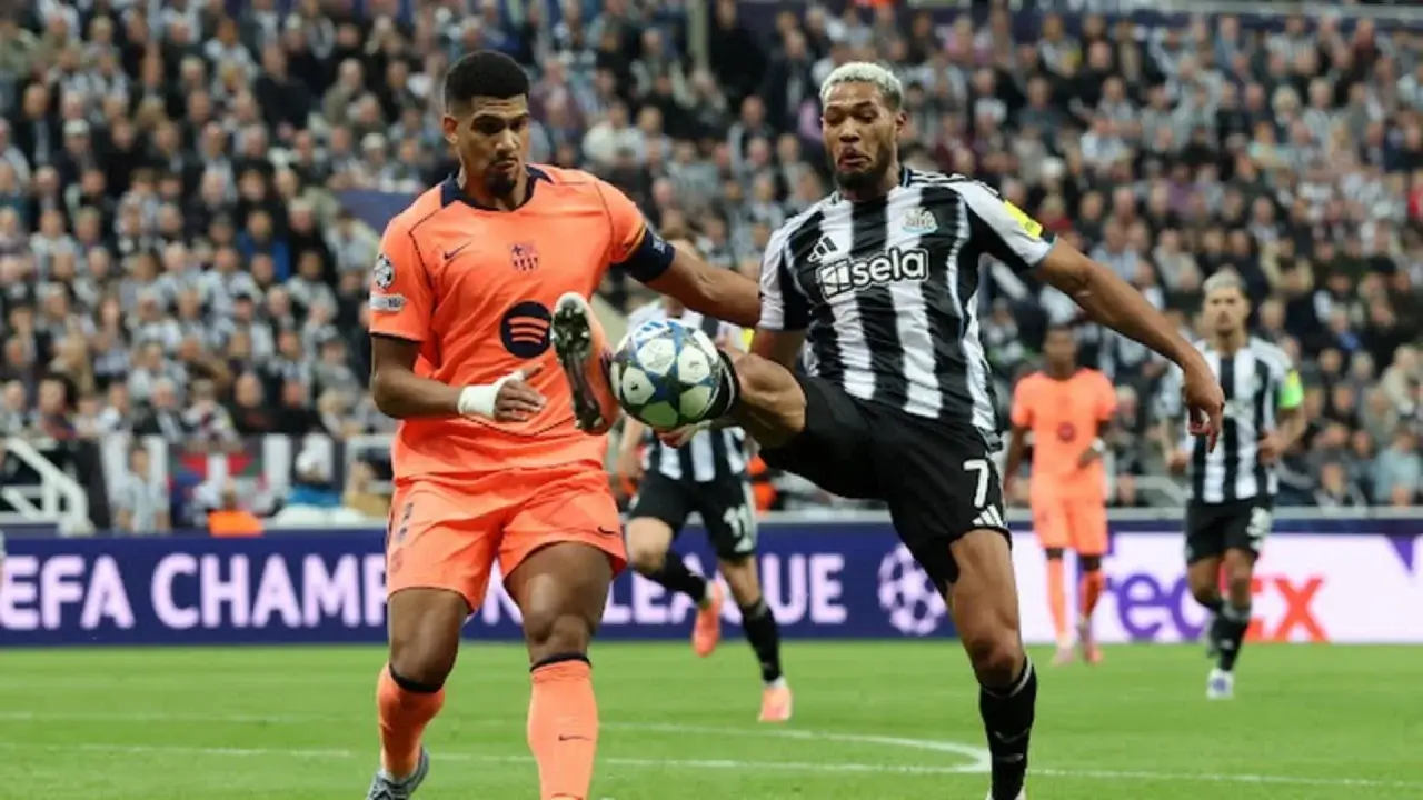 The first half between Newcastle and Barcelona ended 0:0