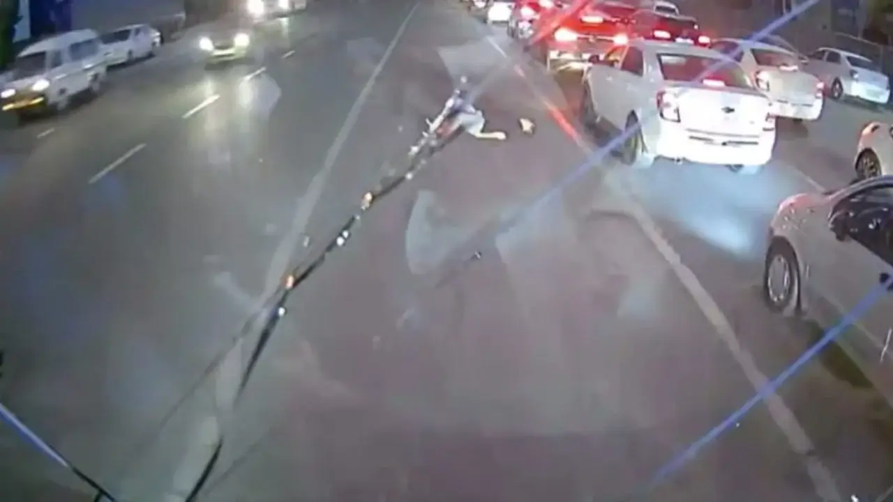 Another traffic accident in Tashkent - a bus hits a pedestrian