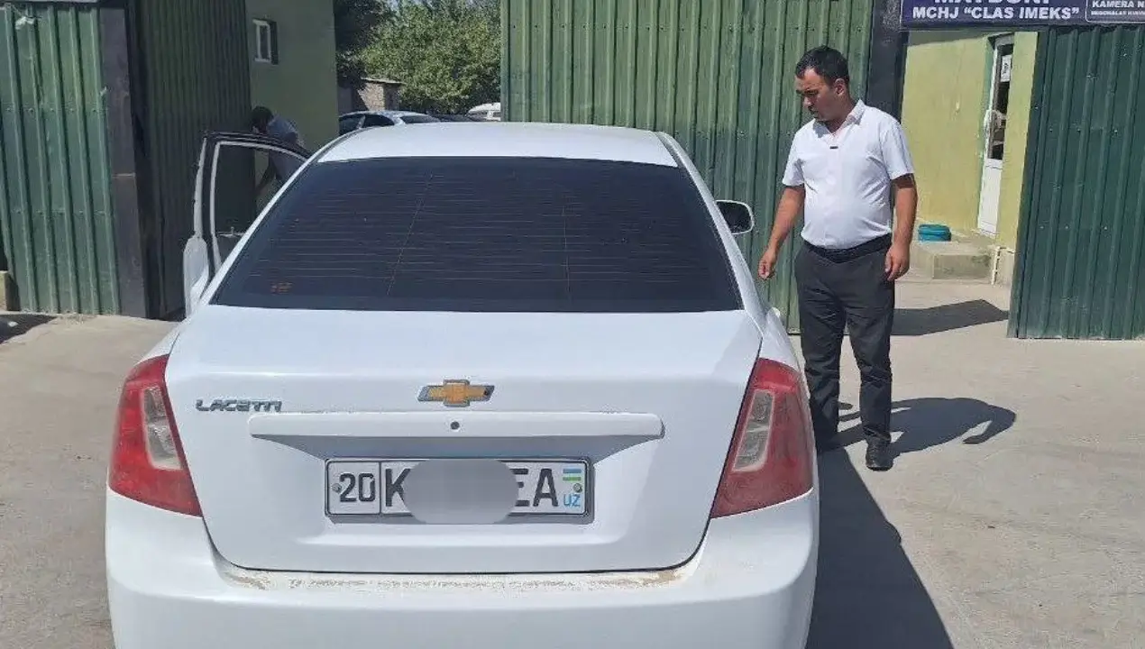 Qoidabuzarning avtomashinasi xatlandi
