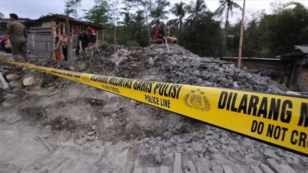 In Indonesia, a school building collapsed and a tragedy occurred