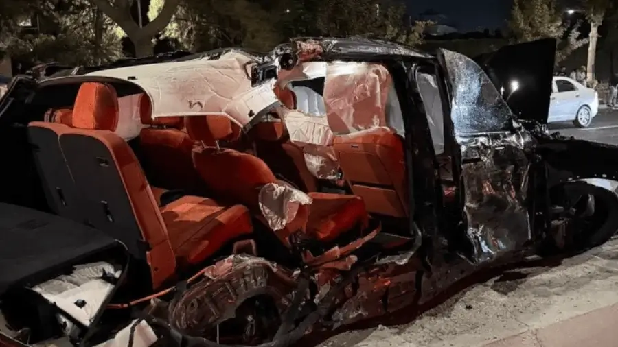 Taşkent’te «Li 9» ile trafik kazası meydana geldi