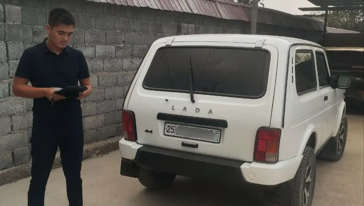 Ер солиғини ўз вақтида тўламаган қарздорнинг автомашинаси хатланди