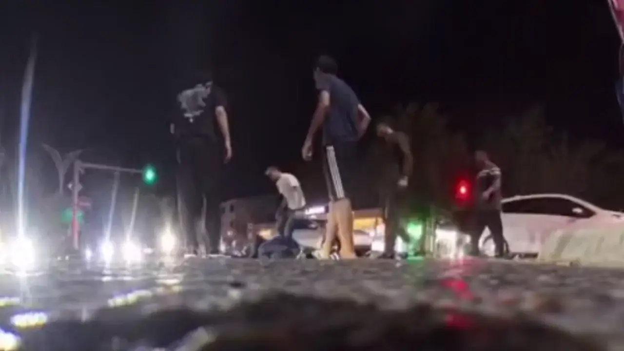 Night speeding tragedy in Samarkand: motorcyclist crashes into Onix— video