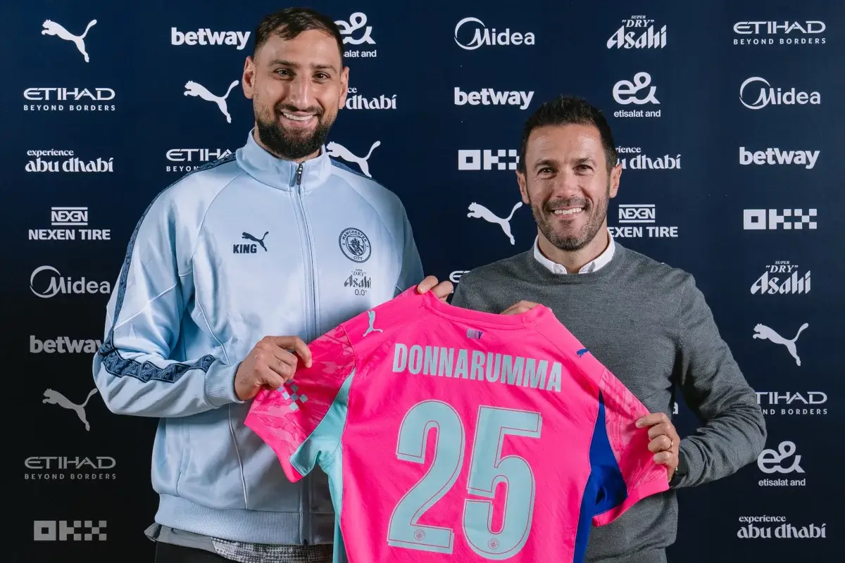 Gianluigi Donnarumma officially joined Manchester City