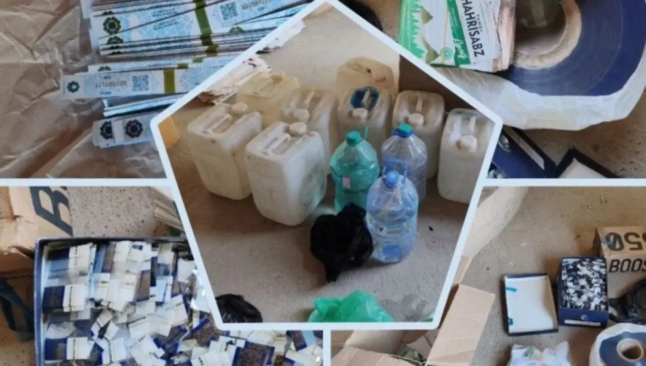 Karshi'de gizli bir alkol dükkanı keşfedildi
