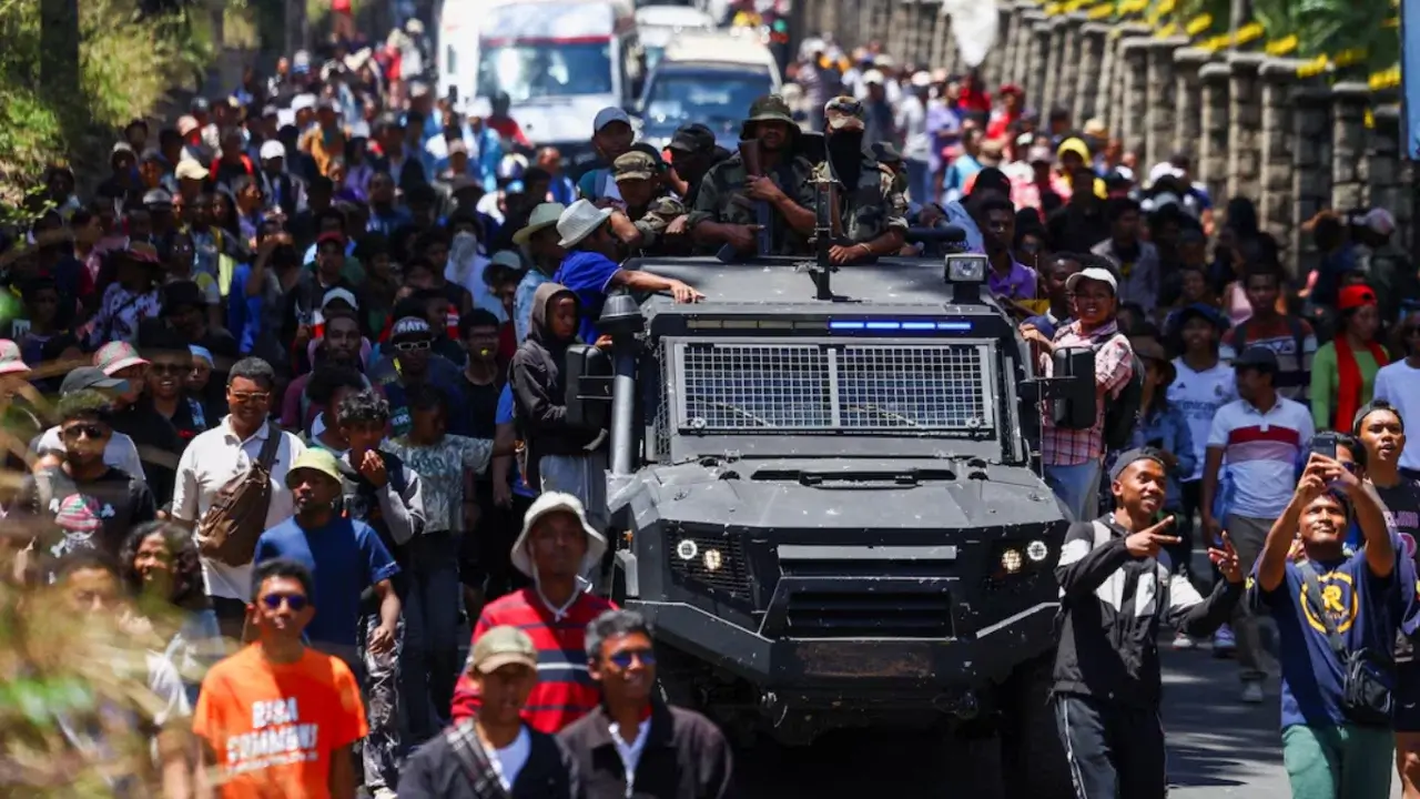 Madagascar’s president leaves the country