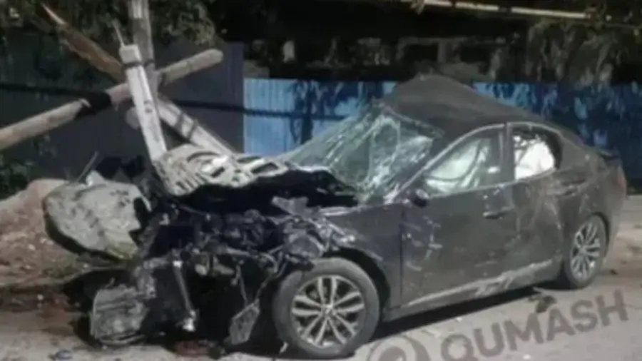 Almatı'da 13 yaşındaki sürücüyle kaza