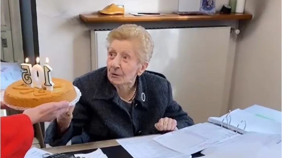 Италияда аёл 105 ёшини иш жойида нишонлади