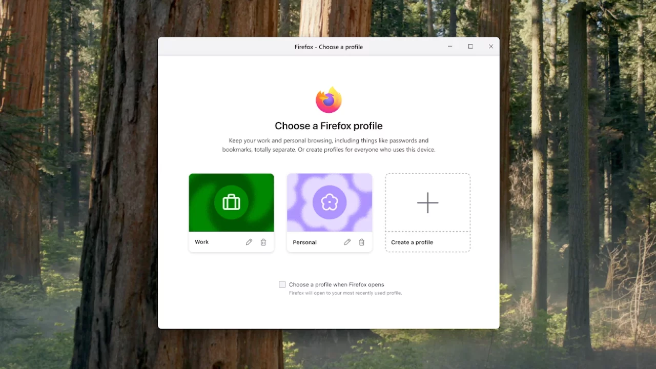 Firefox’да янги функция: профиллар яратиш имкони пайдо бўлади