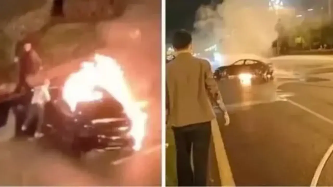 Xitoyda Xiaomi SU7 avtomobili avariyadan so‘ng yonib ketdi