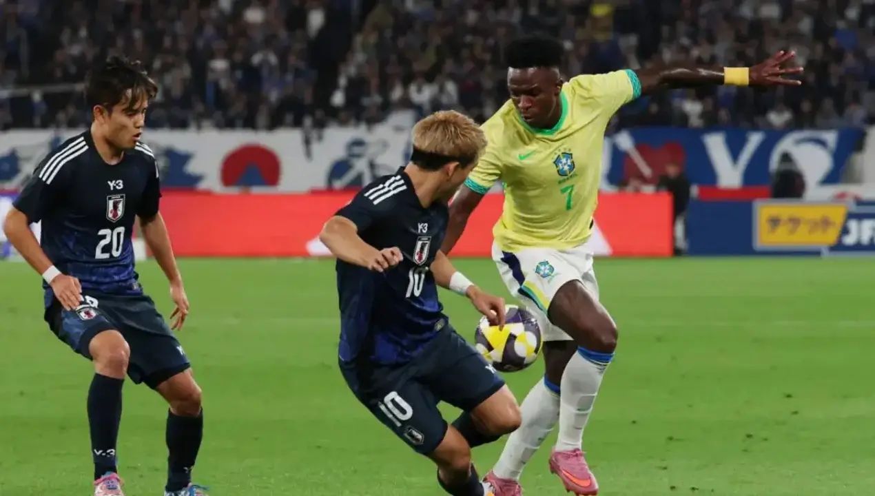 Yaponiya Braziliyani mag‘lub etdi: Tokioda sensatsion o‘yin bo‘ldi