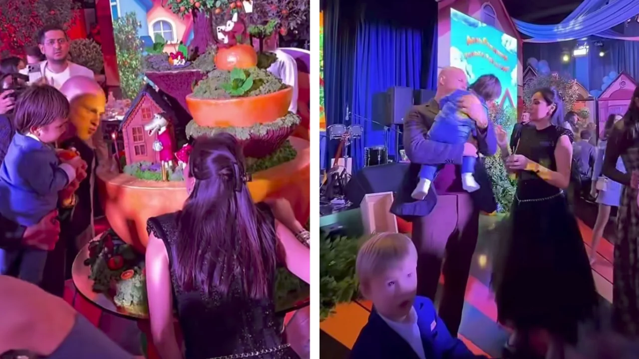 Әнші Мунисаның 1 жасар ұлына арналған ұмытылмас "Чебурашка" мерекесі (видео)