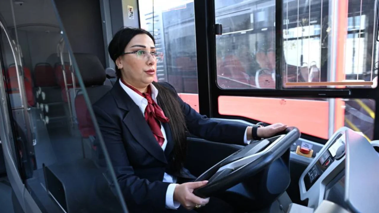 Women have officially started driving buses in Baku