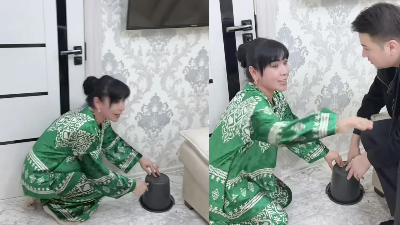 Сичқон учун “операция”: Дилором ва Бегзод Абдуалимовларнинг кулгили видеоси