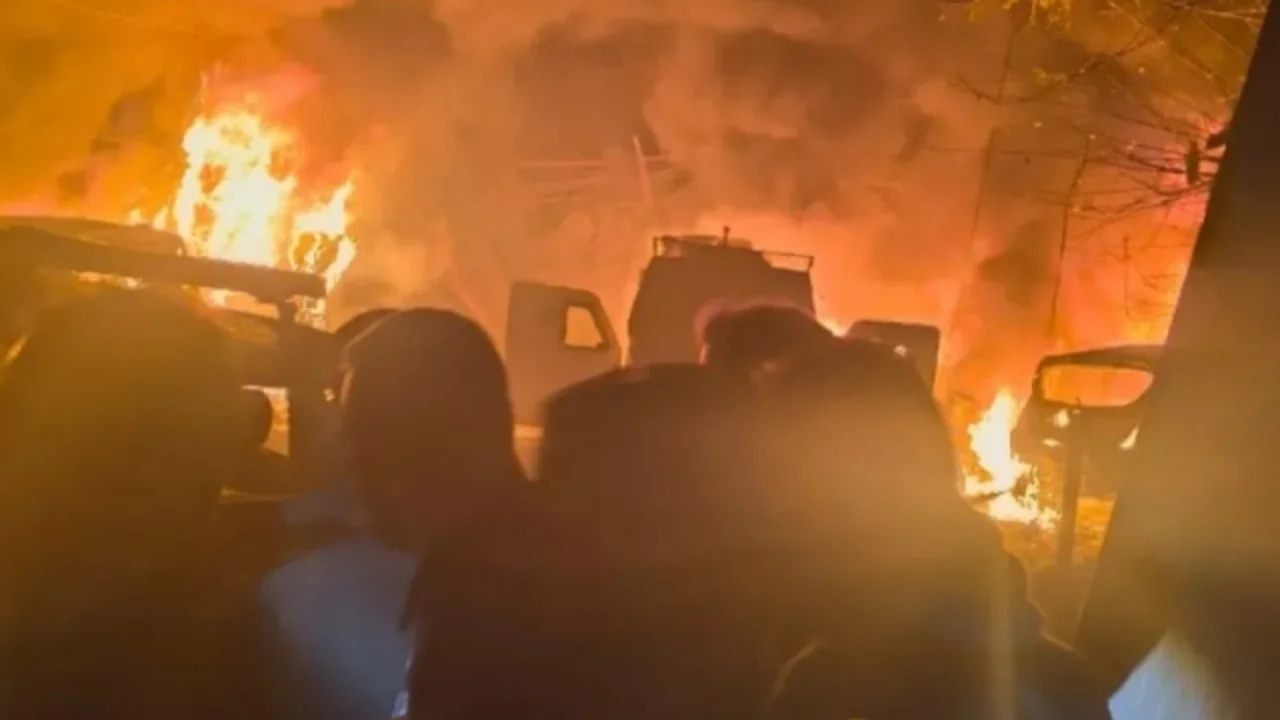 A powerful explosion in Kashmir killed many people in a short time