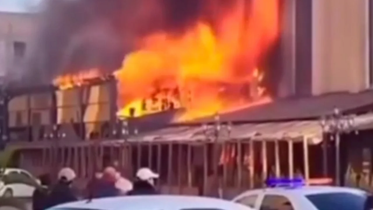 Қаршидаги кафеда тонгда ёнғин келиб чиқди