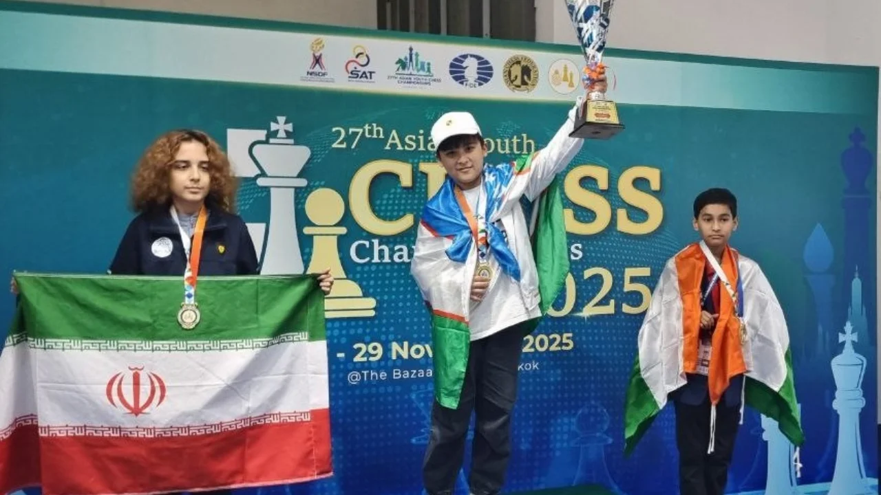 Молодой шахматист из Узбекистана завоевал золотую медаль в Азии