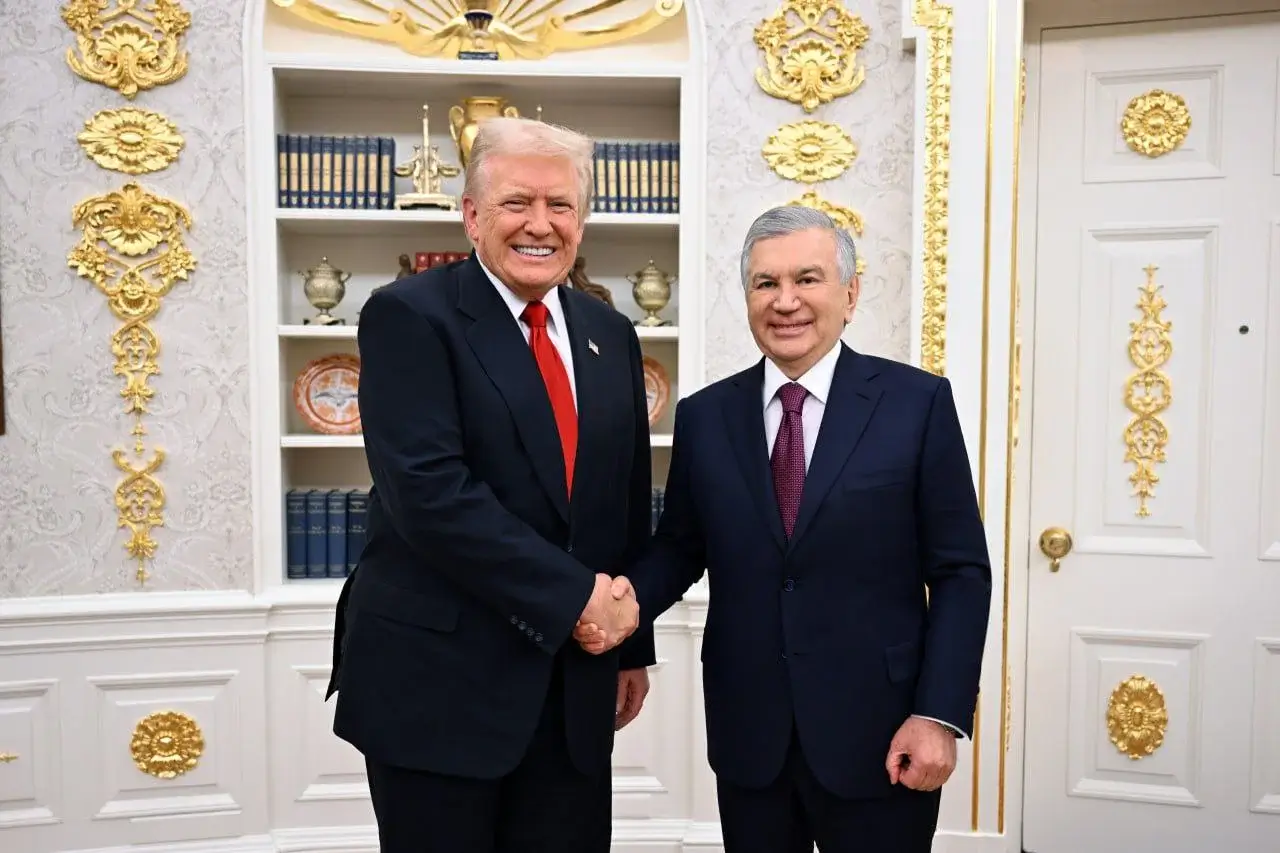 Shavkat Mirziyoyev, Beyaz Saray'da Donald Trump ile bir görüşme gerçekleştirdi