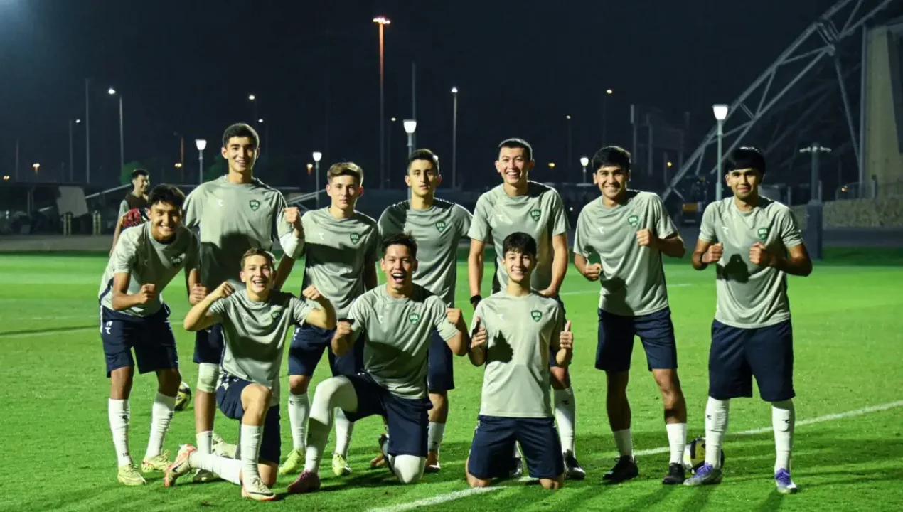 Uzbekistan U-17 in the decisive match against Croatia in the playoffs