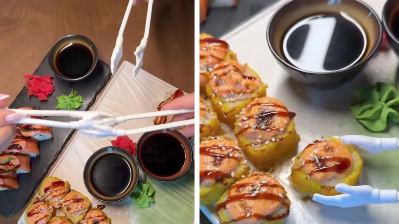 Sushi yemeyi kolaylaştıran harika yeni bir teknoloji tanıtıldı (video)