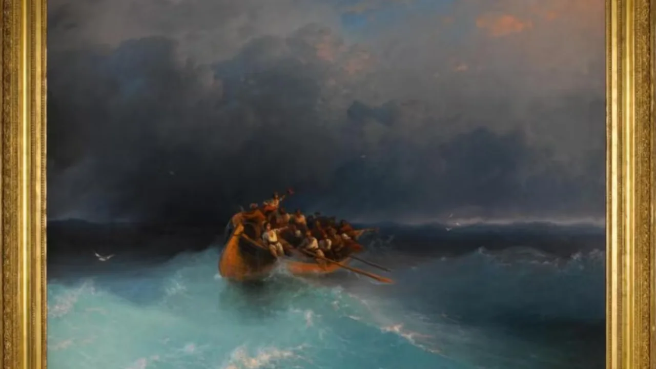 Ayvazovskiyning "Tirik qolganlar" kartinasi auksionda 4,19 mln funt sterlingga sotildi