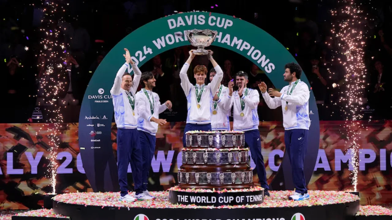 Italy won the Davis Cup for the third time
