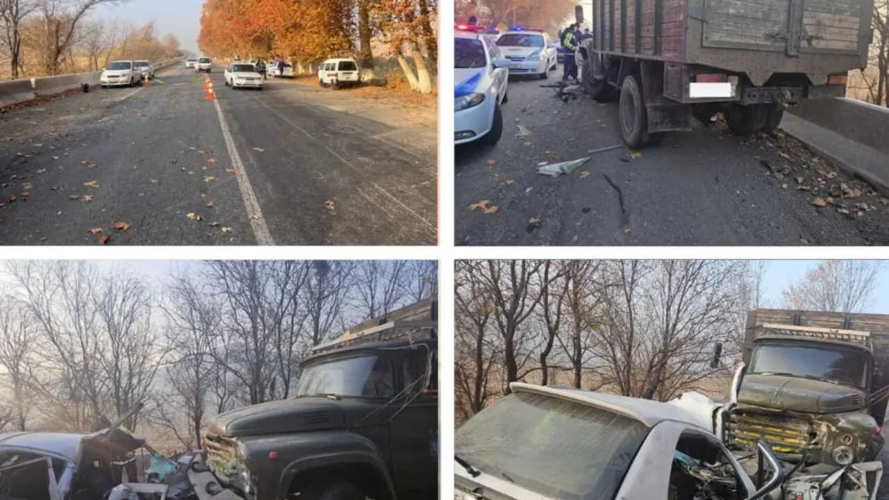 Жиззақта Matiz жүк машинасымен соқтығысты