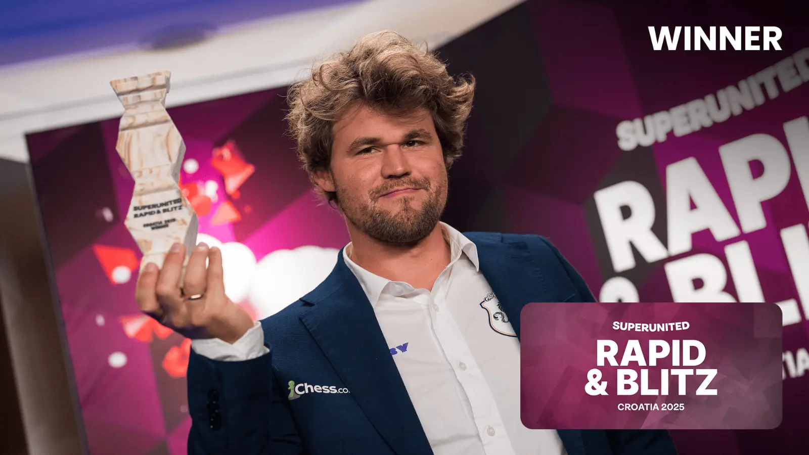 What did Carlsen say about his rapid championship victory?