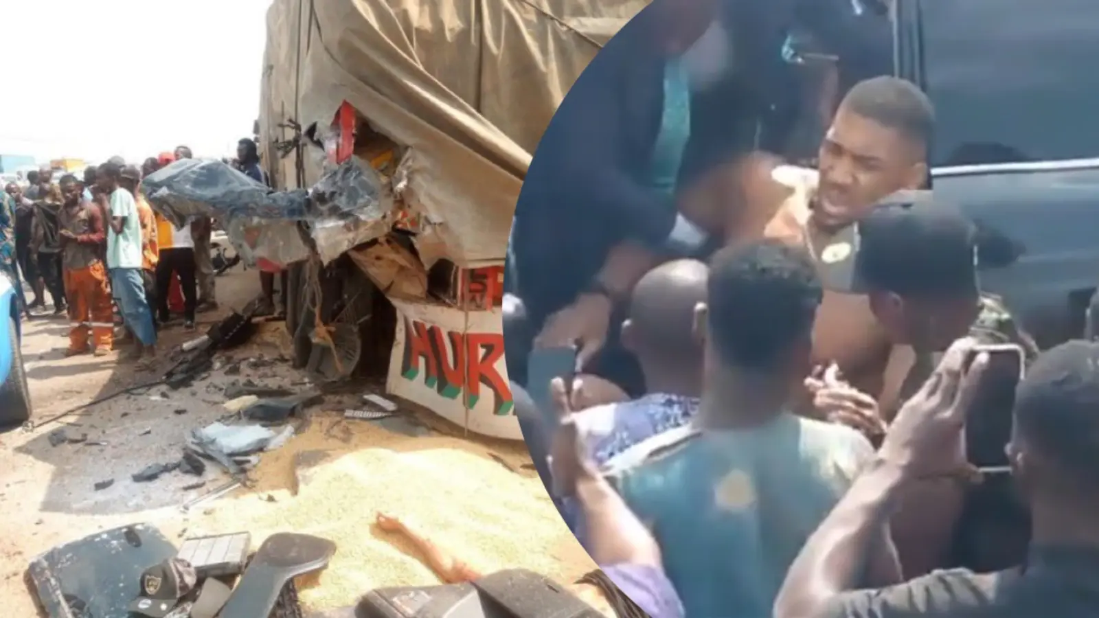 Witness reveals details of Anthony Joshua car crash