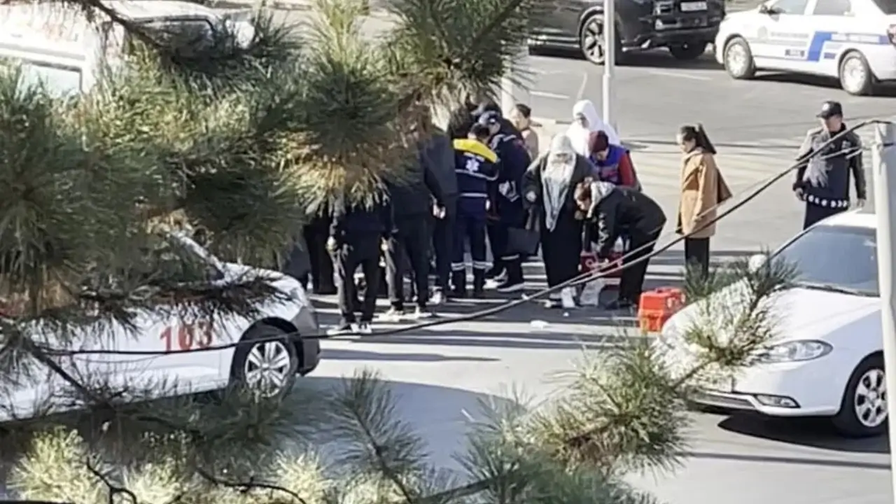 Taşkent'te bir sürücü kadına çarptı ve kaçtı