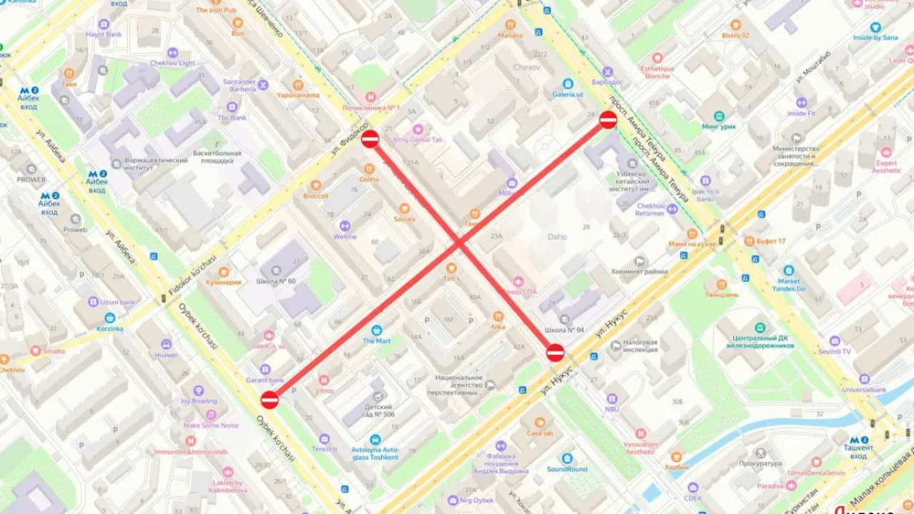 Янги йил тадбирлари олдидан Тошкентда ҳаракат тартиби ўзгаради: ҳайдовчилар диққатига!