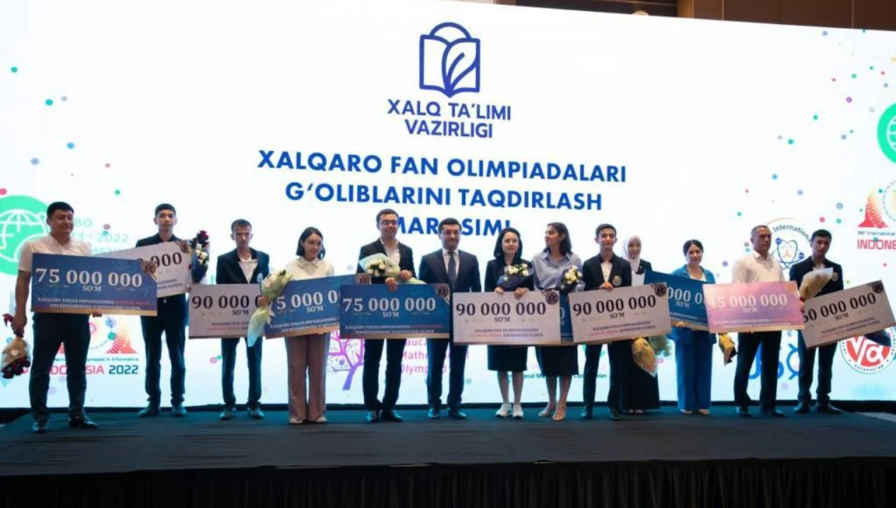 Фан олимпиадалари ғолибларига 1 миллиард сўмдан ортиқ мукофот пули берилади