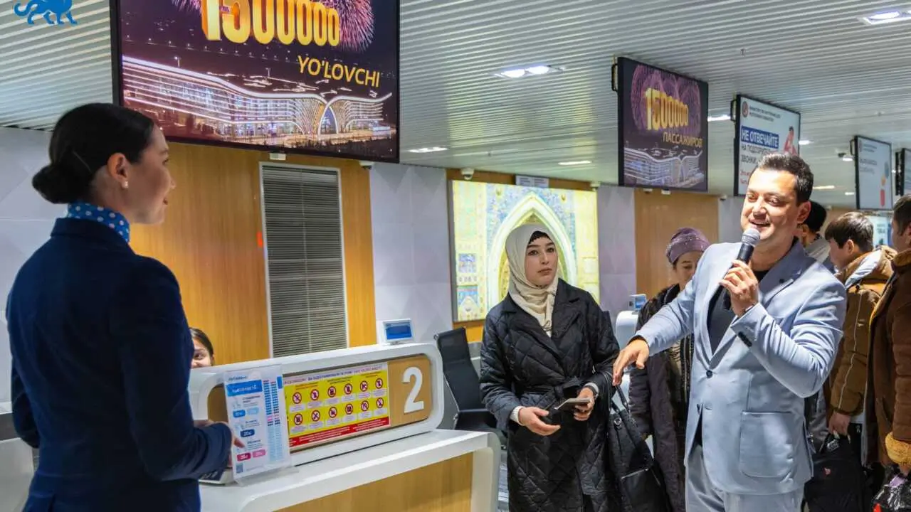 Самаркандский аэропорт впервые обслужил 1,5 млн пассажиров