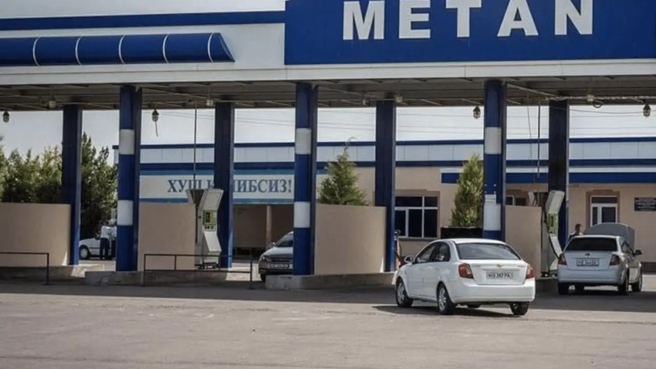 Ўзбекистондаги барча метан заправкалари туну кун ишлайди