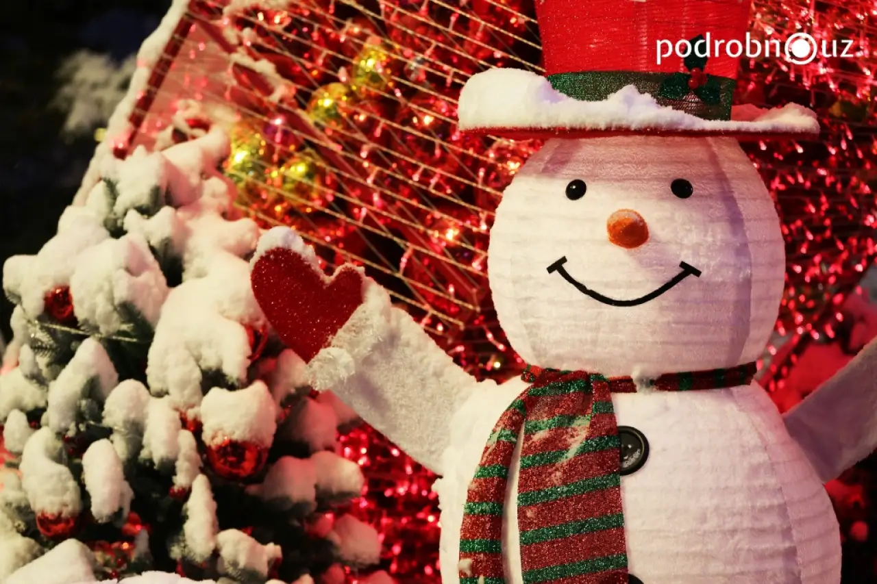 Yangi yil arafasidagi Toshkent bayram kayfiyati kadrlarida