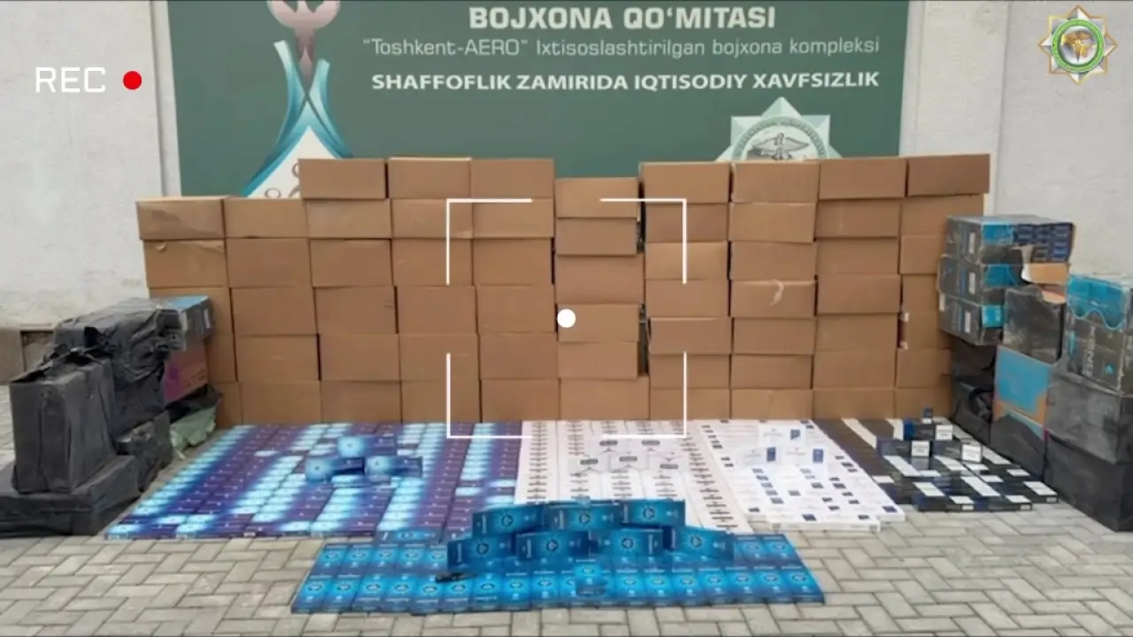 Tashkent customs officers stop illegal tobacco trade worth 1.3 billion soums