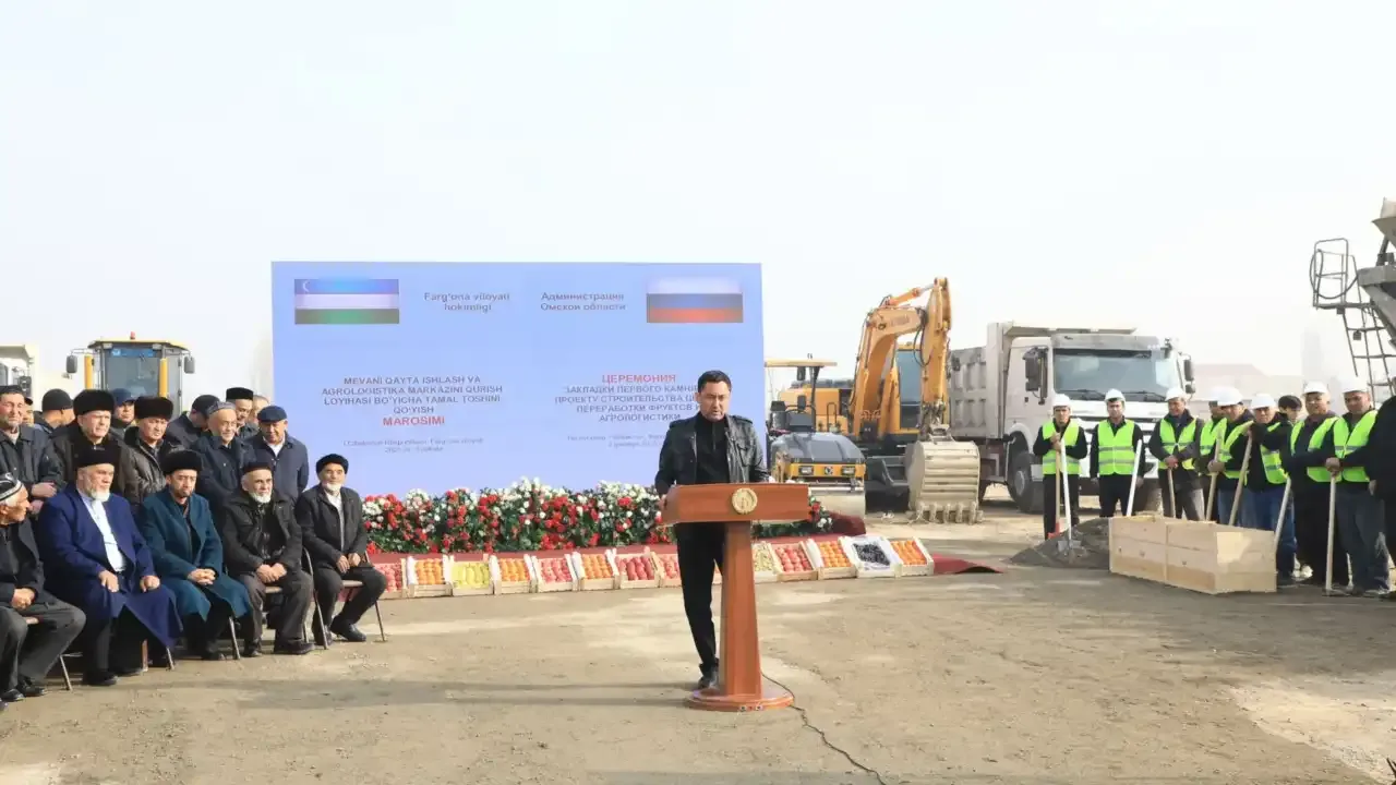 Construction of a $50 million agro-logistics center begins in Fergana