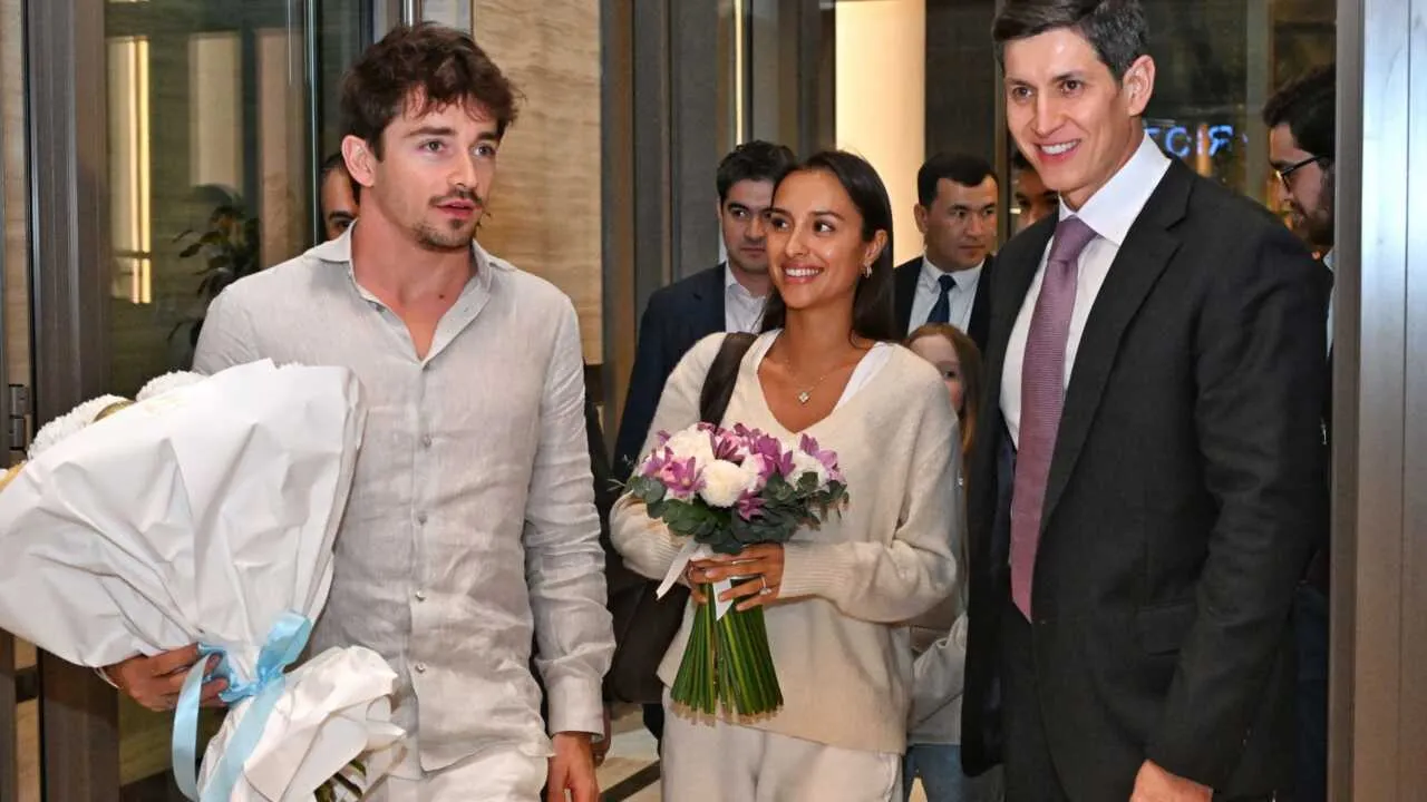 Charles Leclerc arrives in Tashkent