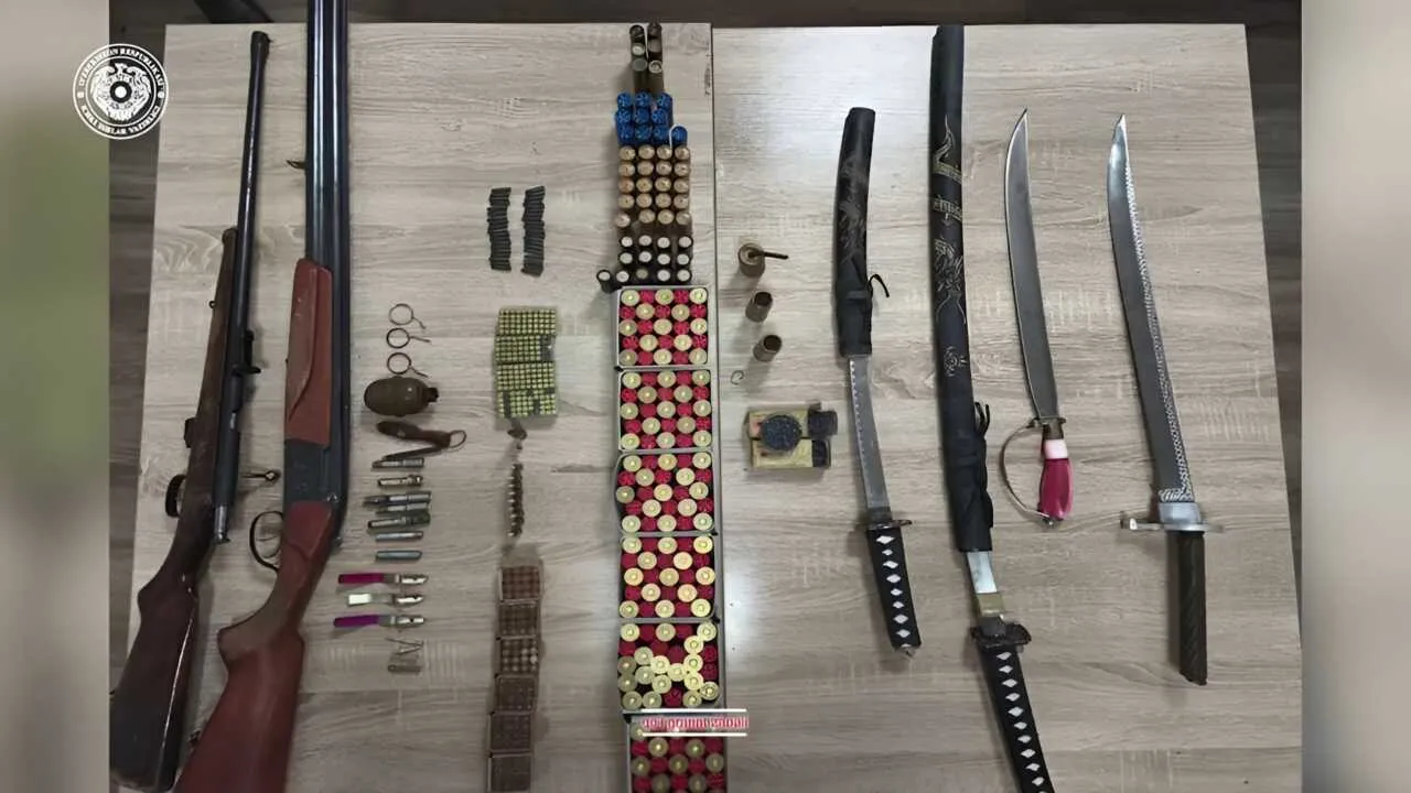 Ташкентец обнаружил в подвале оружие и боеприпасы