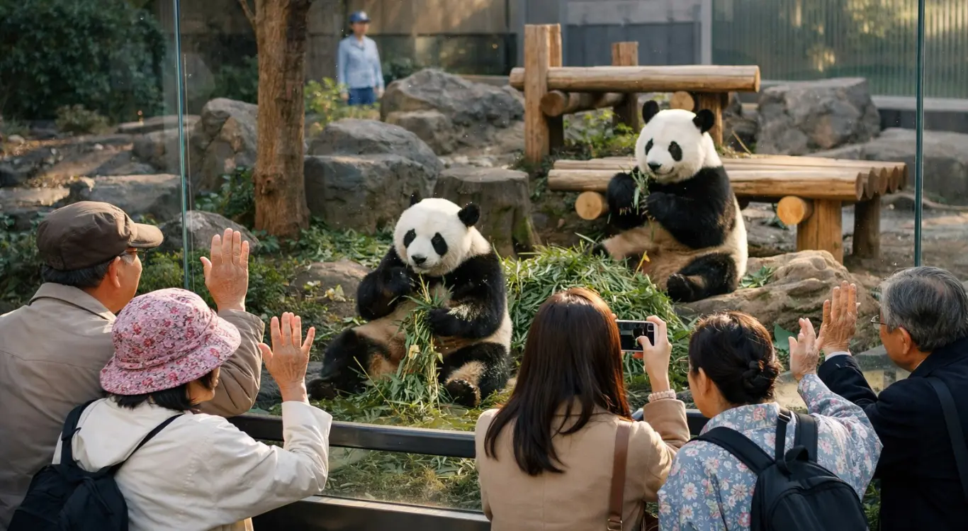 Жапония пандасыз қалды: Уэно саябағында қоштасу