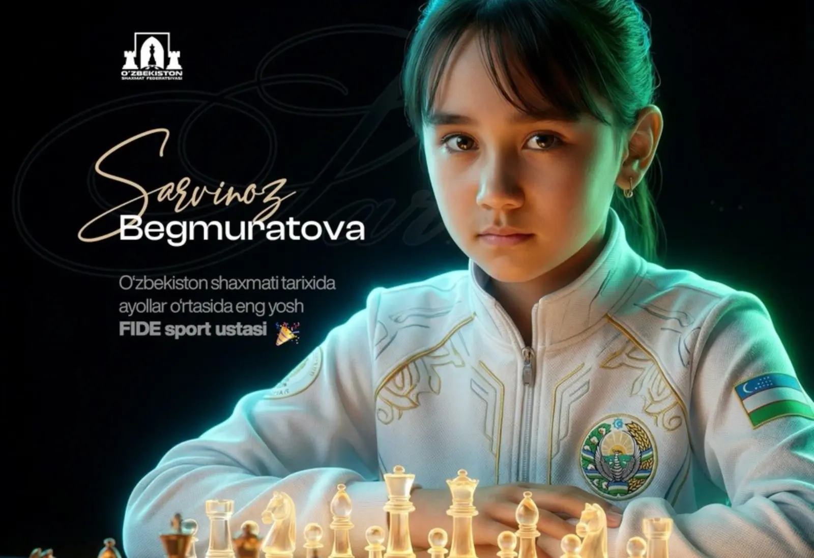 Sarvinoz Begmuratova wins a historic title at 12