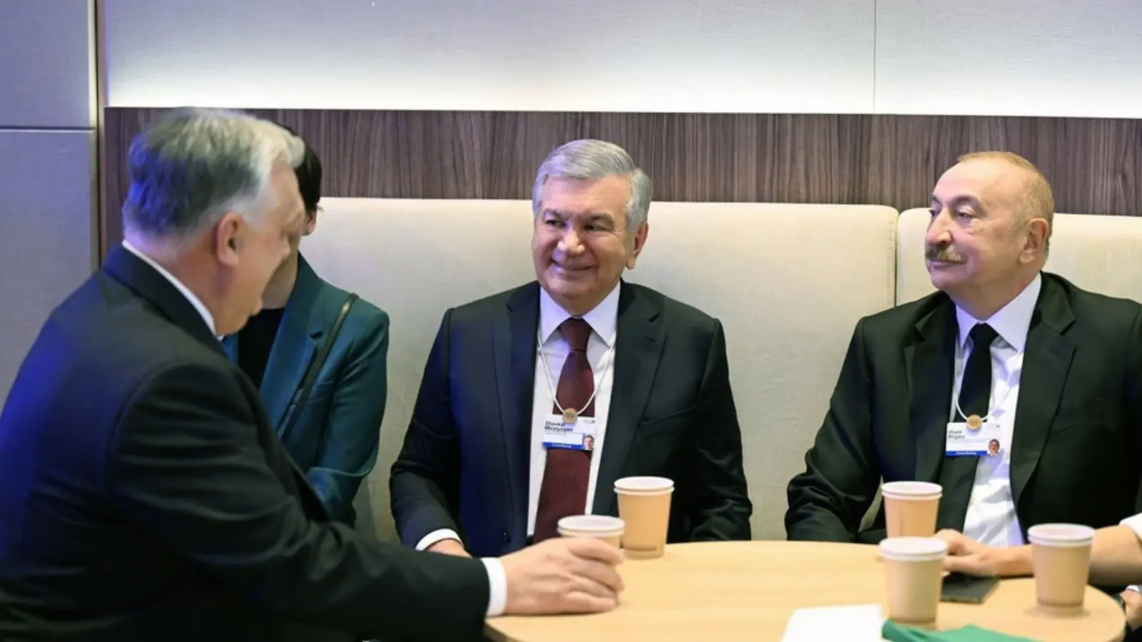 Shavkat Mirziyoyev holds talks with Aliyev and Orban in Davos