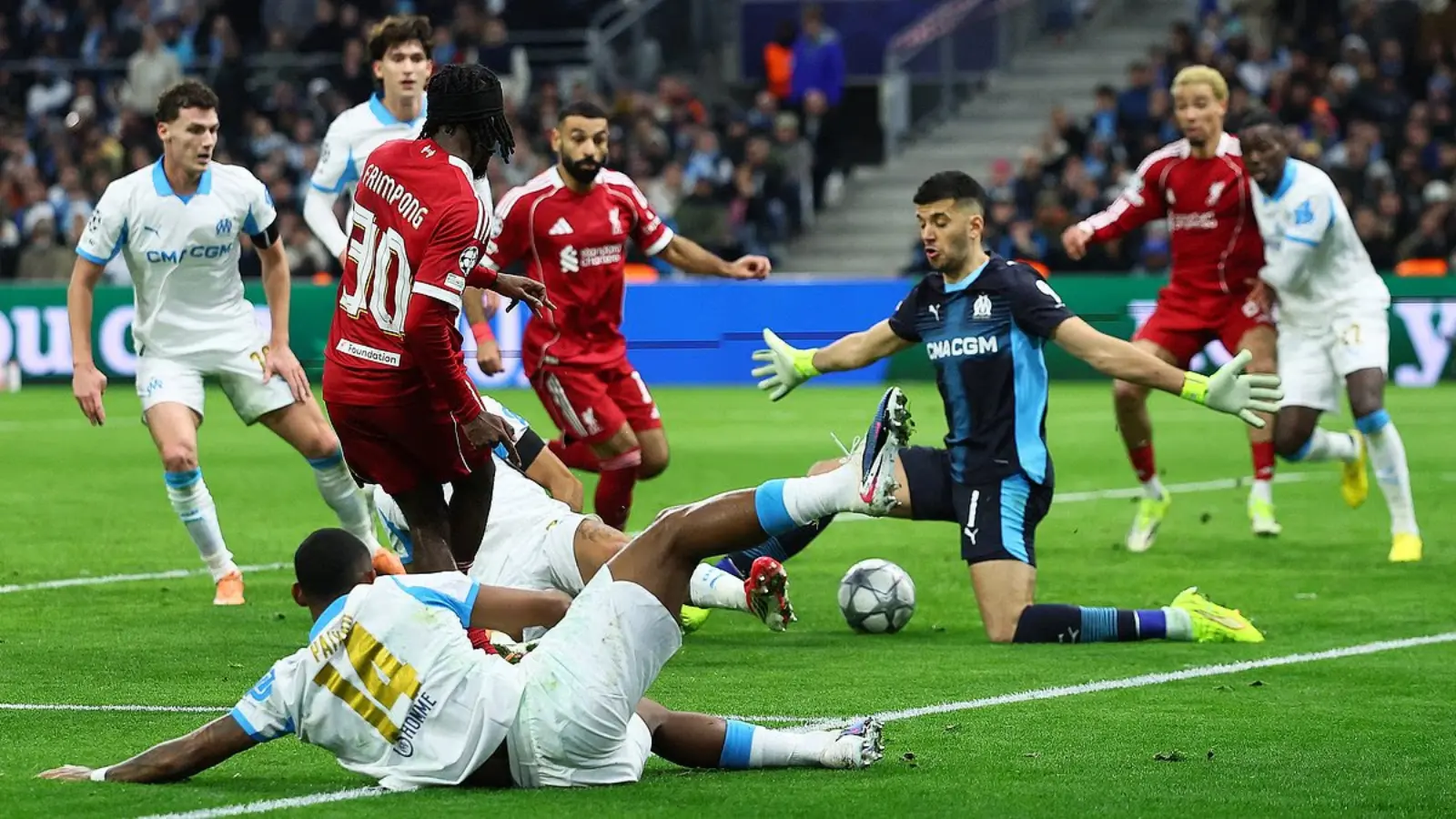 “Liverpul” safarda “Marsel”ni yirik hisobda mag‘lub etdi