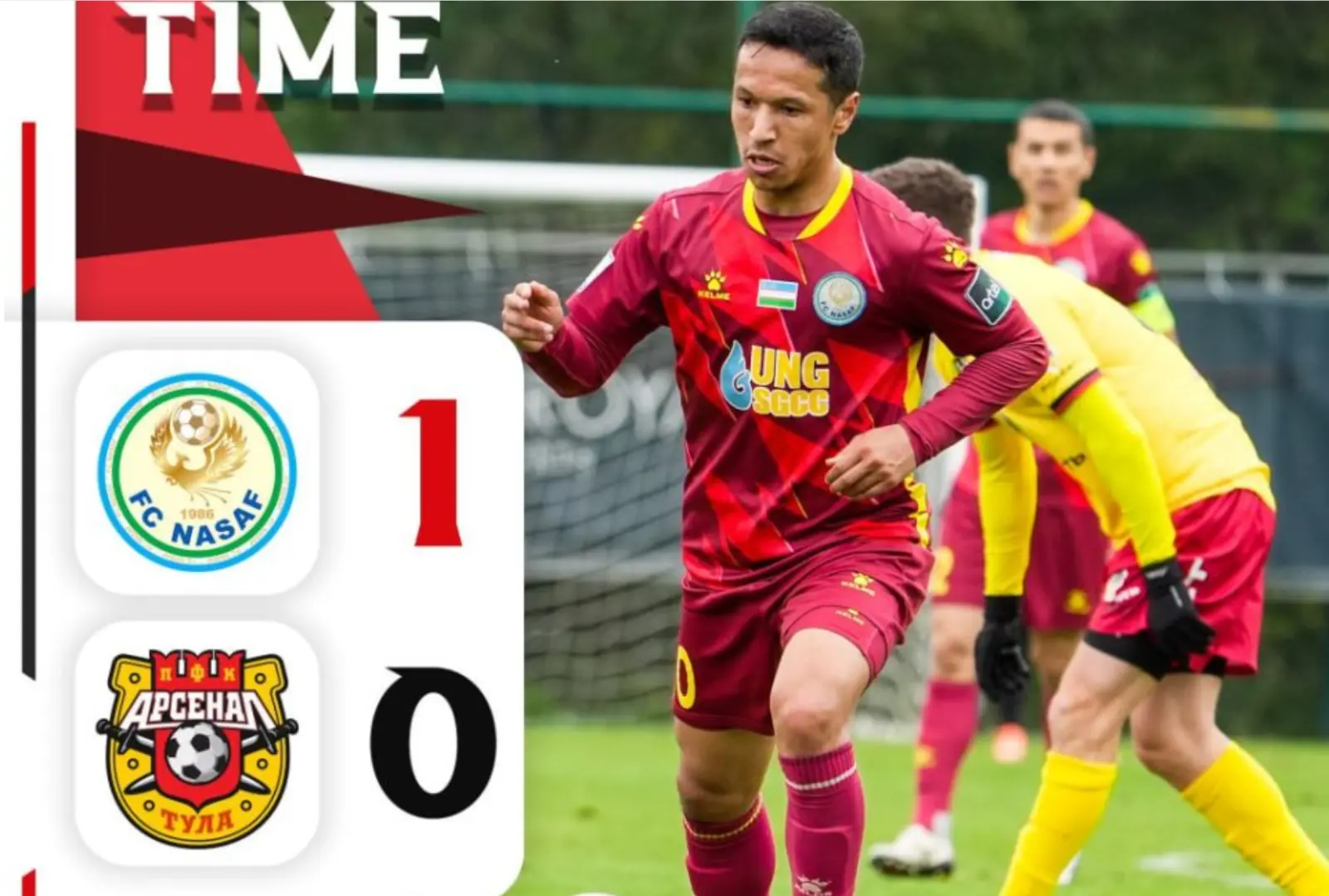 "Nasaf" defeated Tula's "Arsenal": a goal from Abdikhalikov...