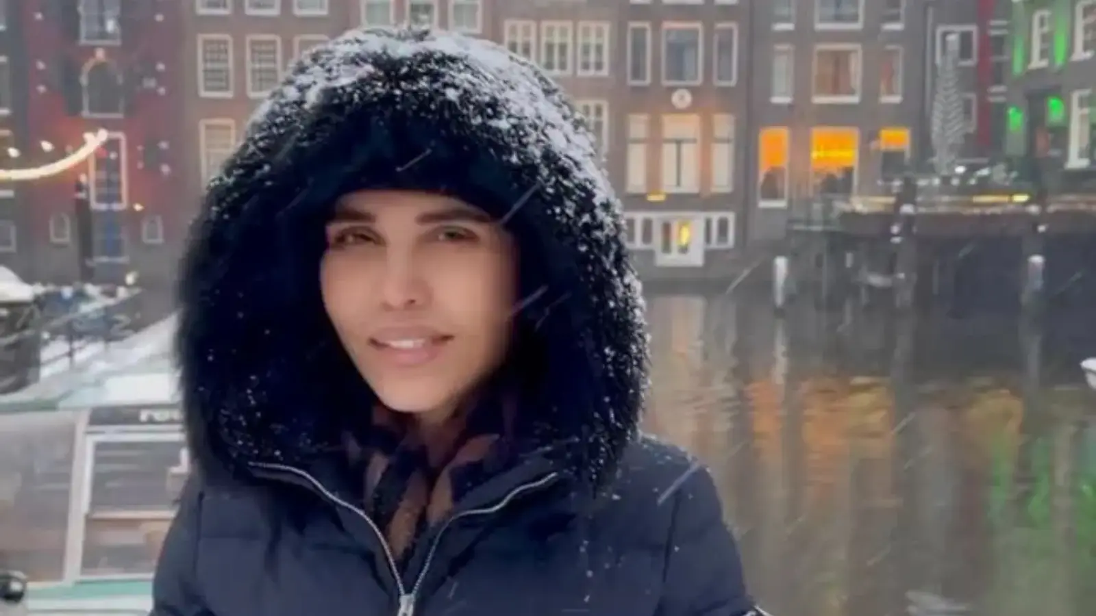 Ozoda Nursaidova karlı Amsterdam’dan hayranlarına sıcak selam gönderdi (video)